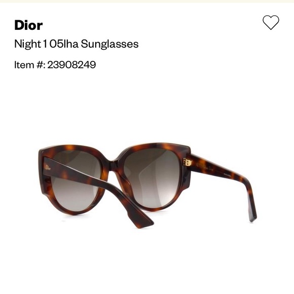 Dior Night 2 05LHA Havana Sunglasses - Picture 3 of 10